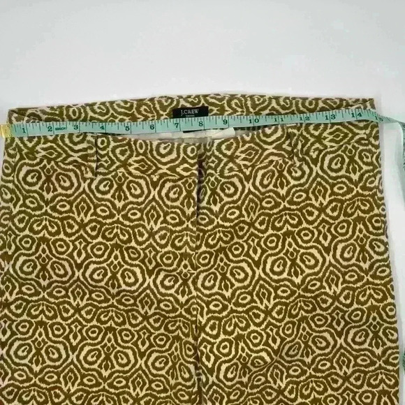 J Crew Womens Size 2 Pants City Fit Stretch Bronze Cream 24" Ankle - Picture 8 of 10
